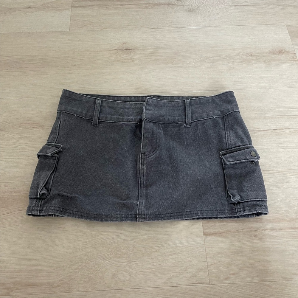 Princess Polly Gray Cargo Skirt